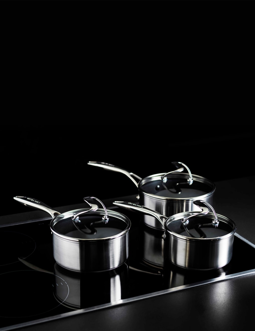 S Series Stainless Steel Saucepan Set of 3 3 of 4