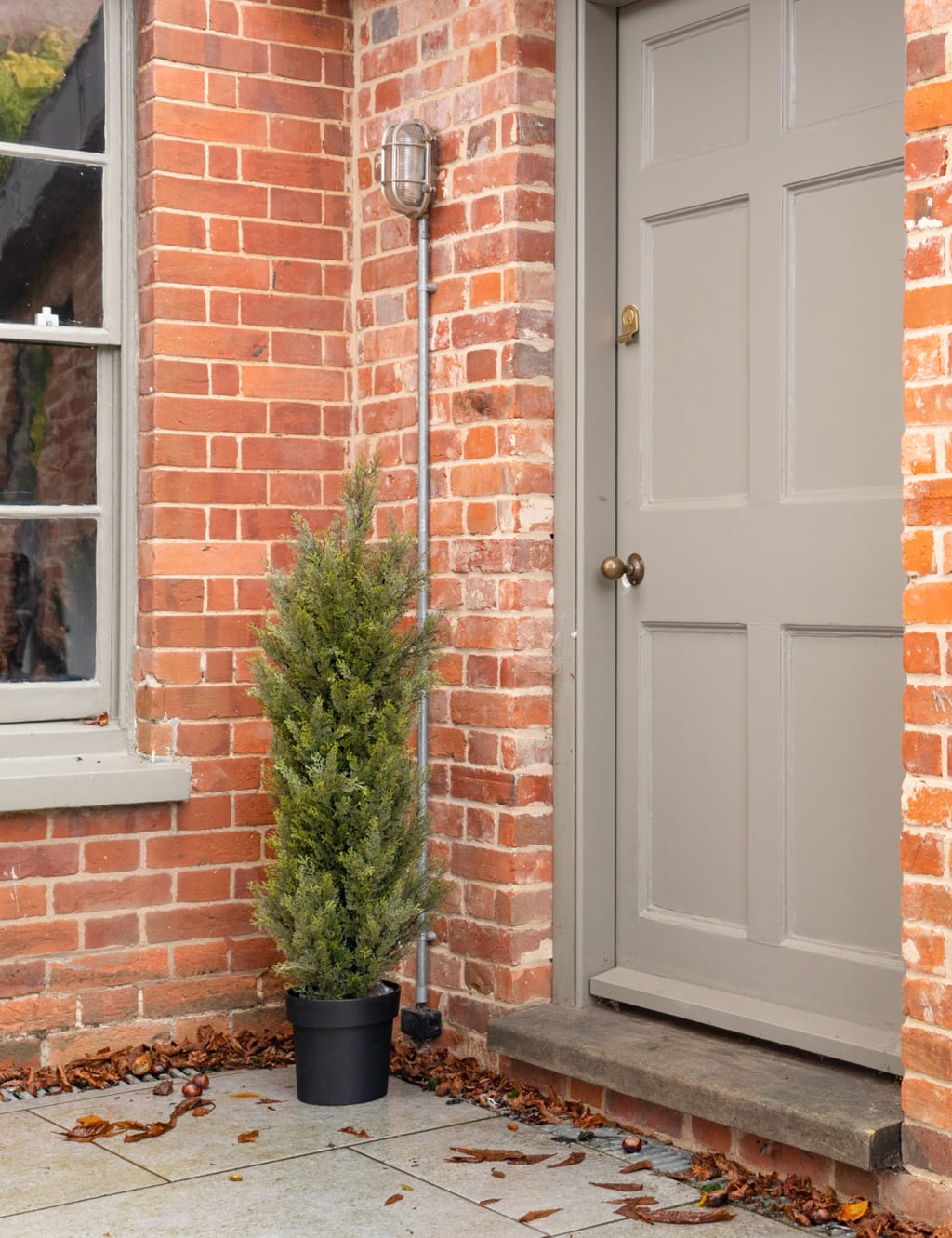 4ft Artificial Conifer Tree in Pot 3 of 3