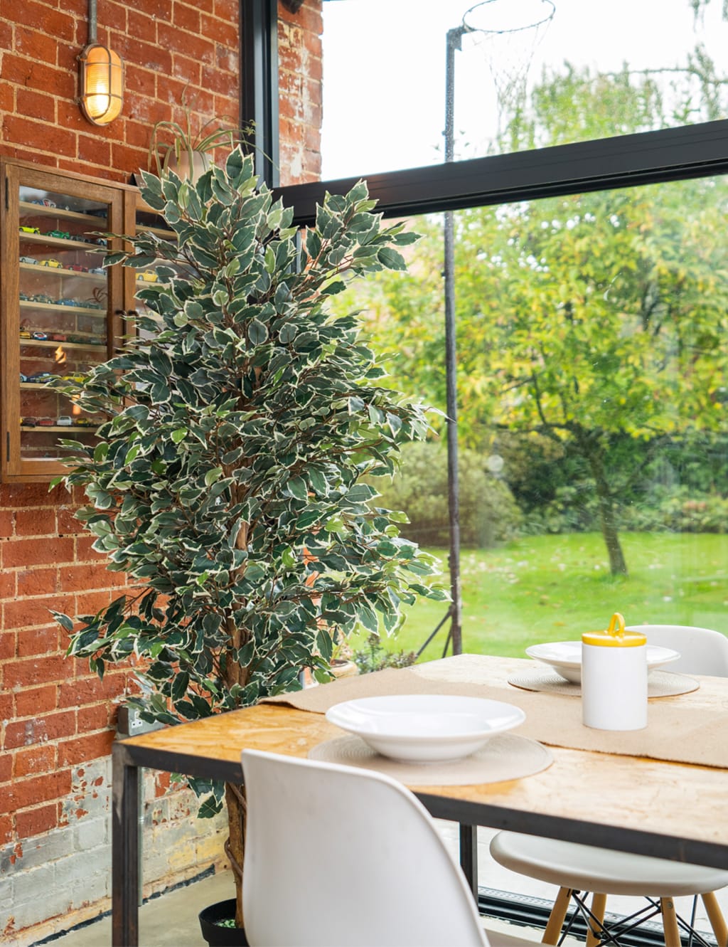 6ft Artificial Ficus Tree in Pot 3 of 3