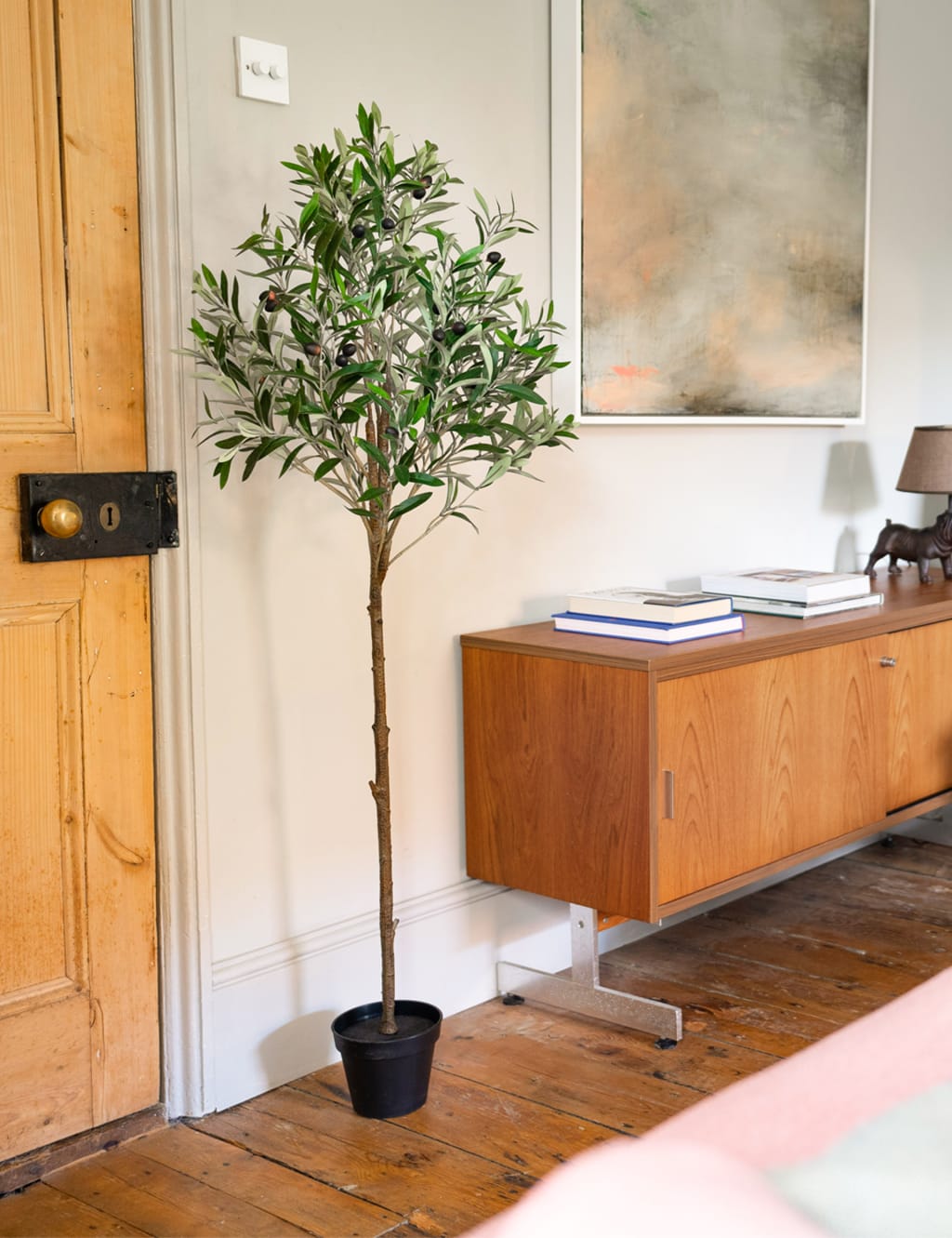4.5ft Artificial Mediterranean Olive Tree 3 of 4