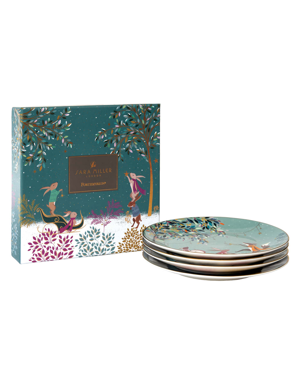 Set of 4 Woodland Tales Side Plates 11 of 11