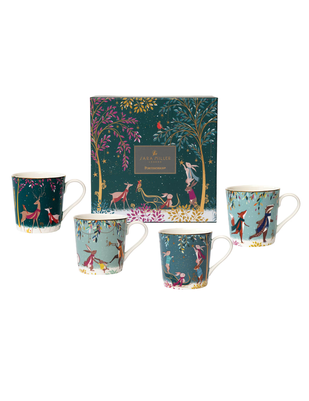 Set of 4 Woodland Tales Mugs 5 of 6