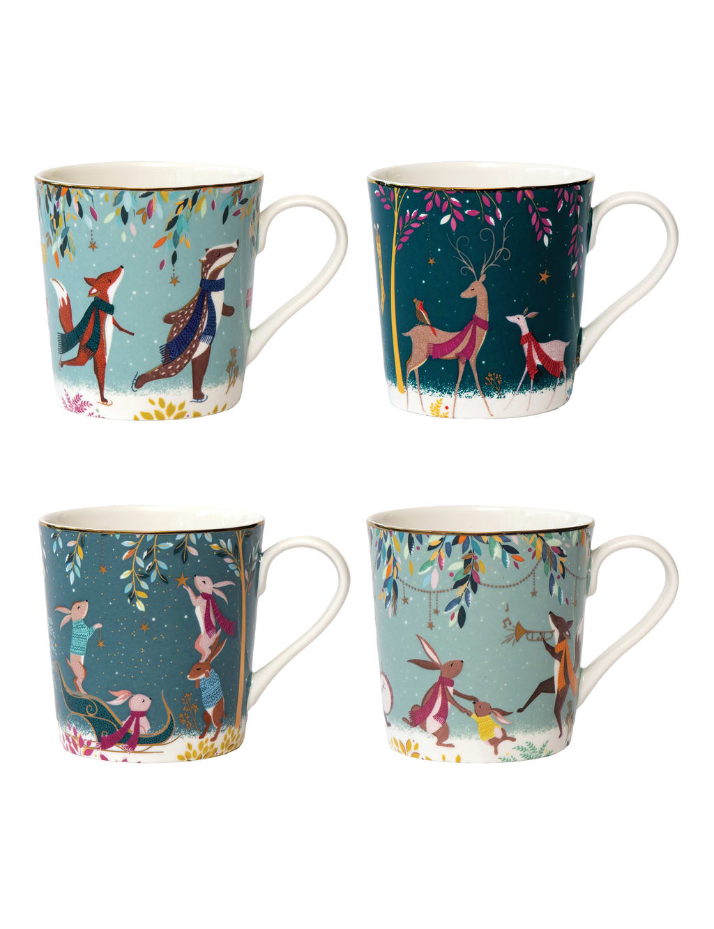 Set of 4 Woodland Tales Mugs 2 of 6