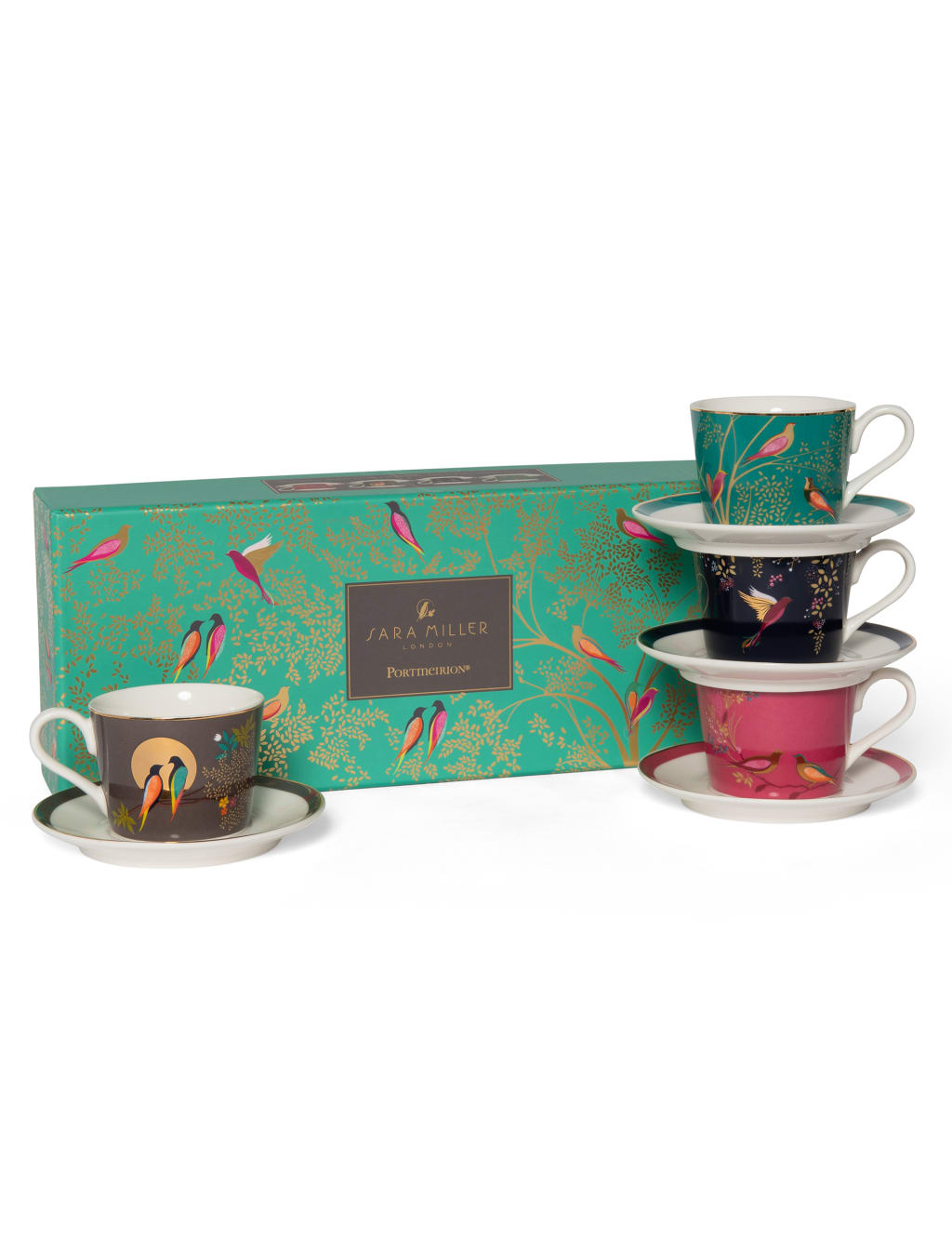 Set of 4 Chelsea Espresso Cups & Saucers 4 of 4