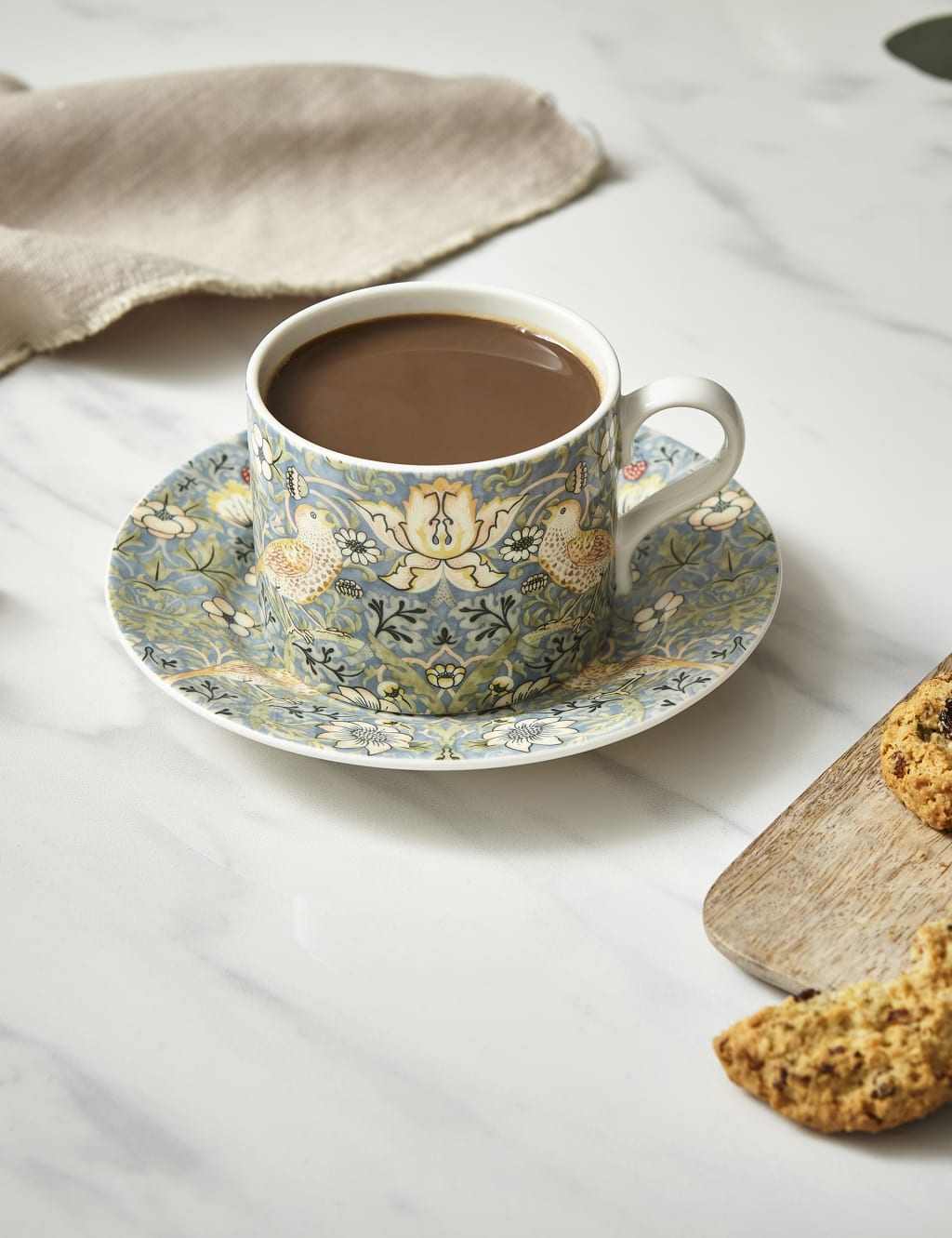 Strawberry Thief Cup & Saucer 3 of 7