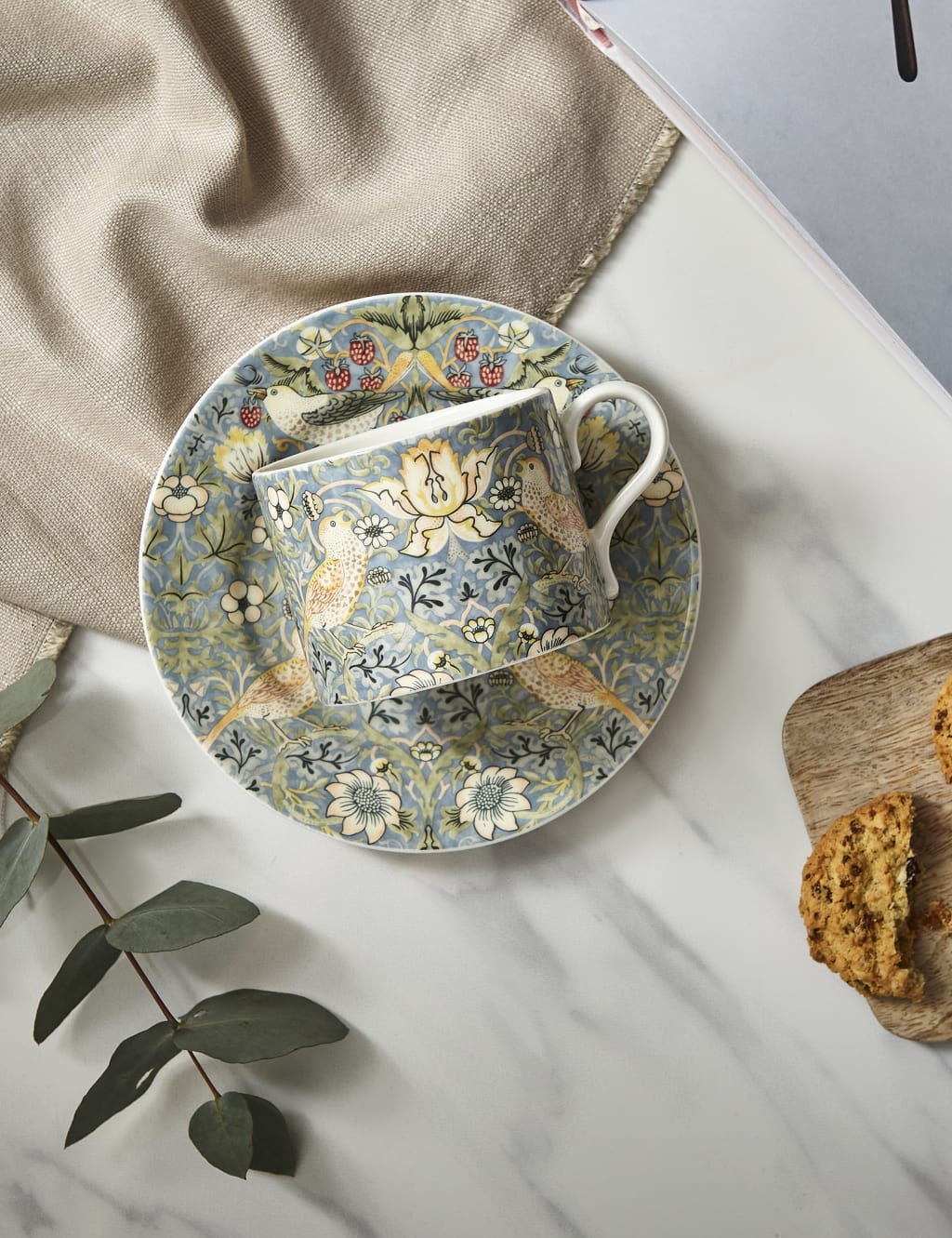 Strawberry Thief Cup & Saucer 4 of 7