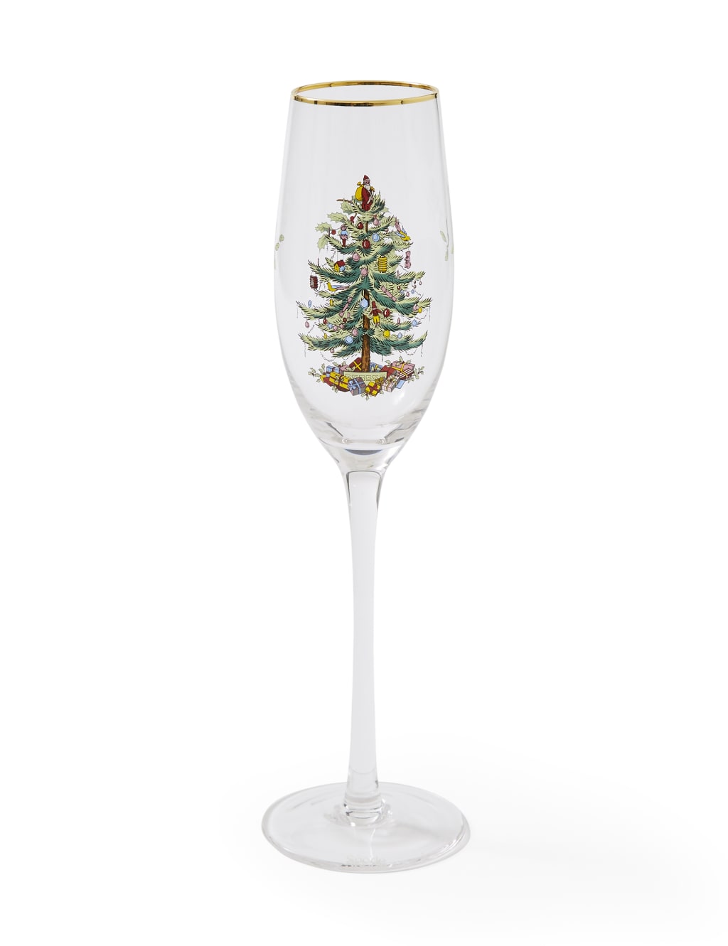 Set of 4 Christmas Tree Champagne Flutes 4 of 6