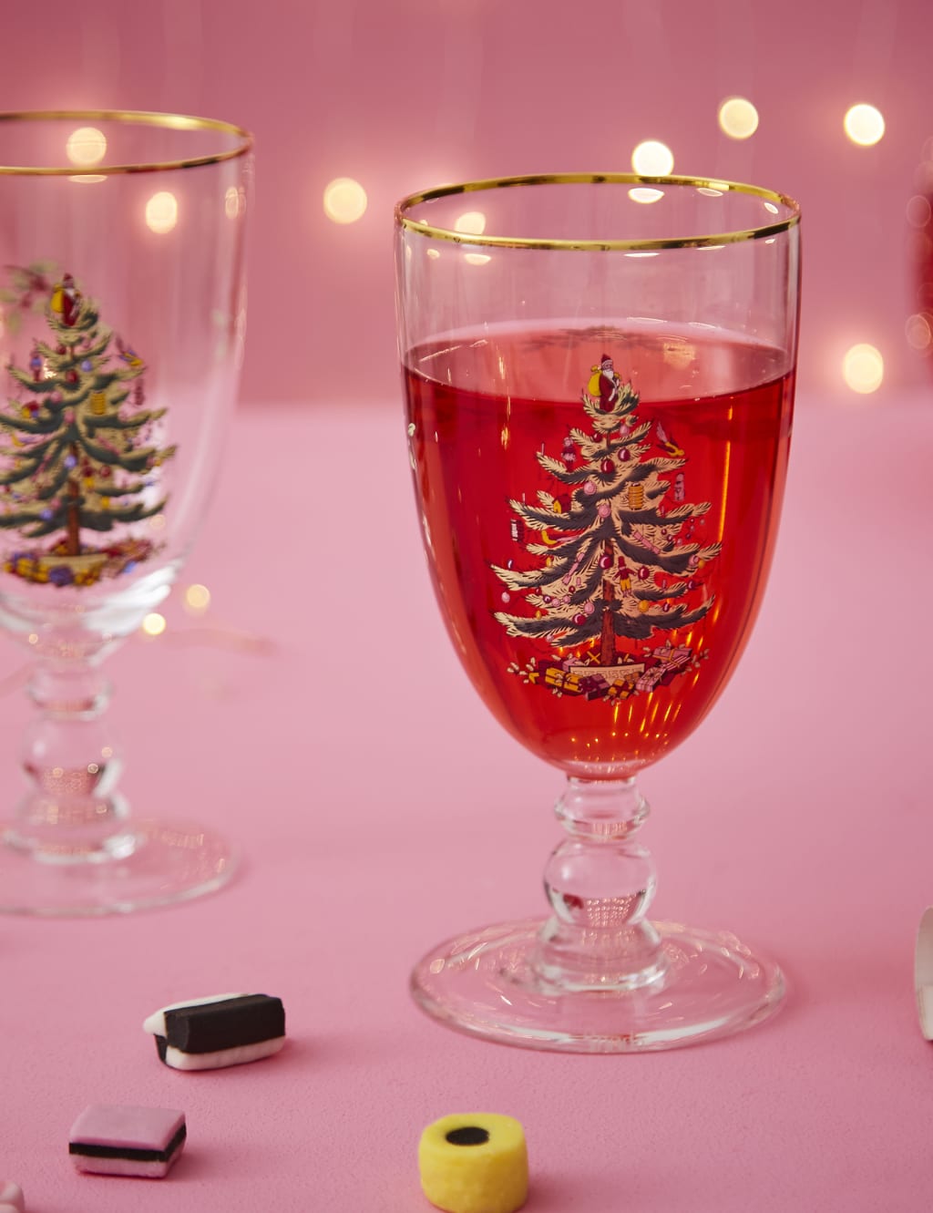 Set of 4 Christmas Tree Wine Tumblers 7 of 8