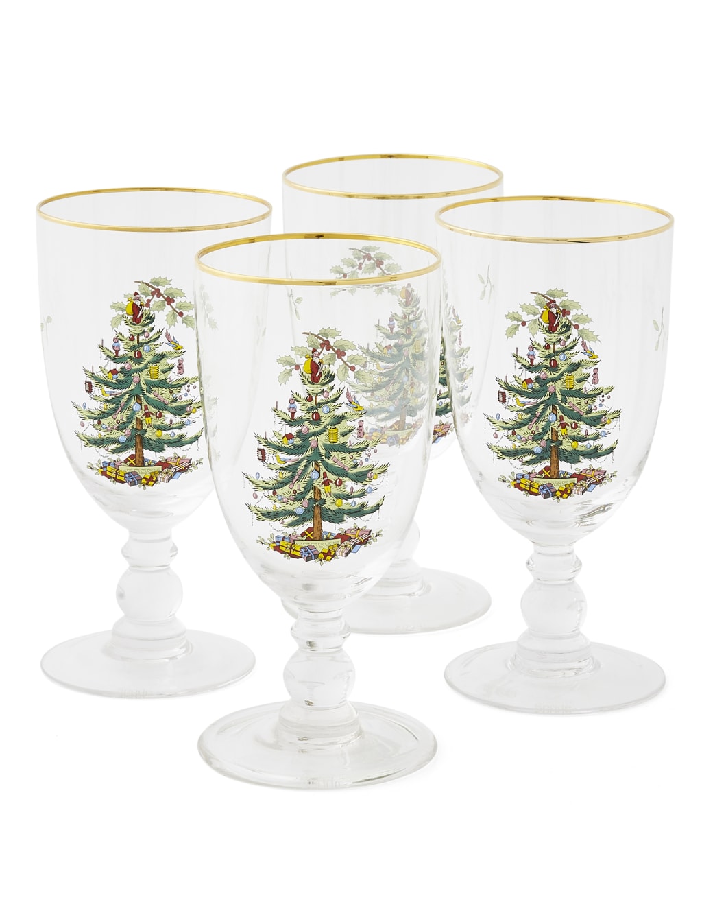 Set of 4 Christmas Tree Wine Tumblers 2 of 8