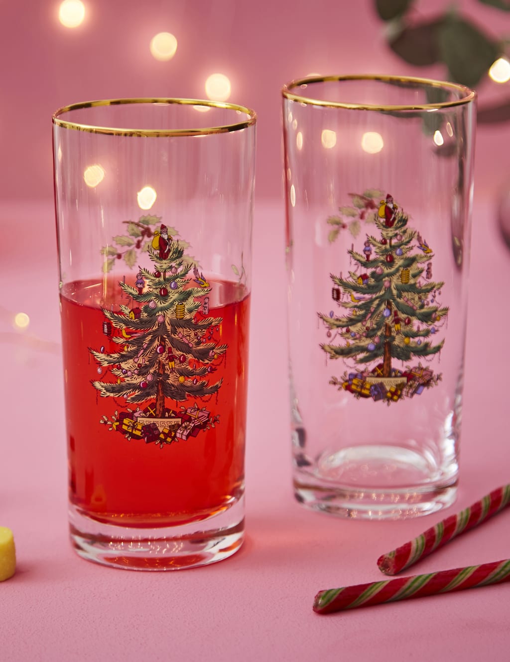 Set of 4 Christmas Tree Hi Ball Glasses 7 of 8
