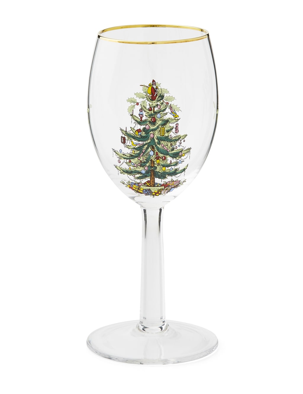 Set of 4 Christmas Tree Wine Glasses 5 of 7