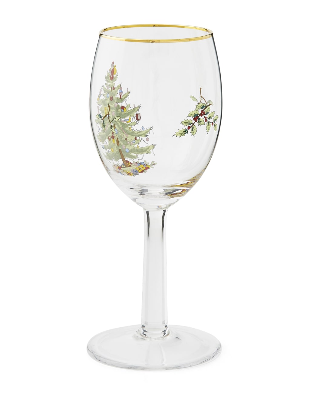 Set of 4 Christmas Tree Wine Glasses 7 of 7
