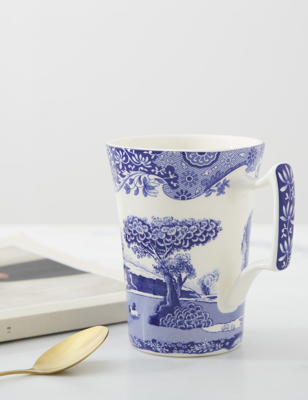 Set of 4 BIue Italian Mugs 3 of 8