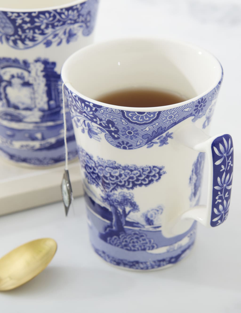 Set of 4 BIue Italian Mugs 5 of 8