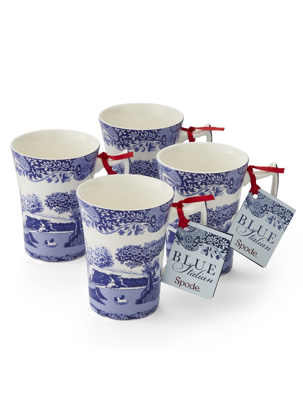 Set of 4 BIue Italian Mugs 6 of 8