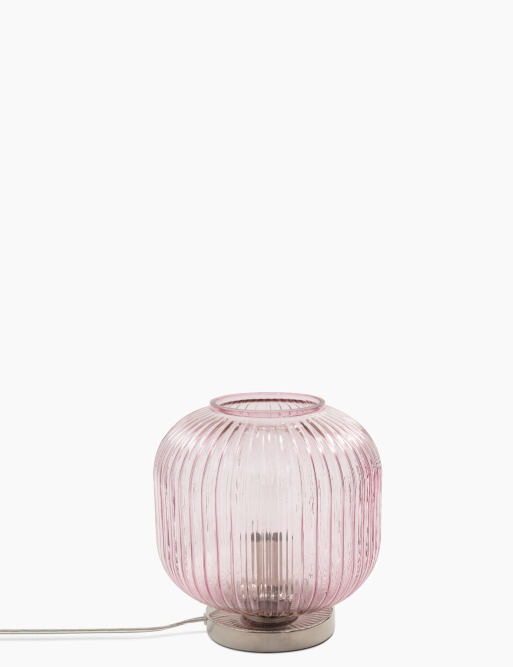 Ribbed Glass Table Lamp 1 of 5