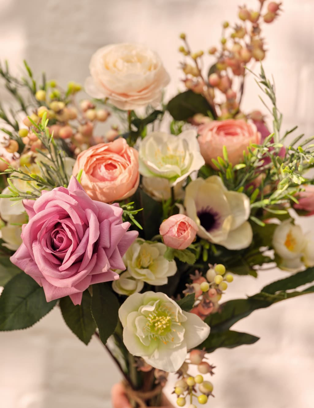 Set of 2 Artificial Real Touch Rose Stems 7 of 7