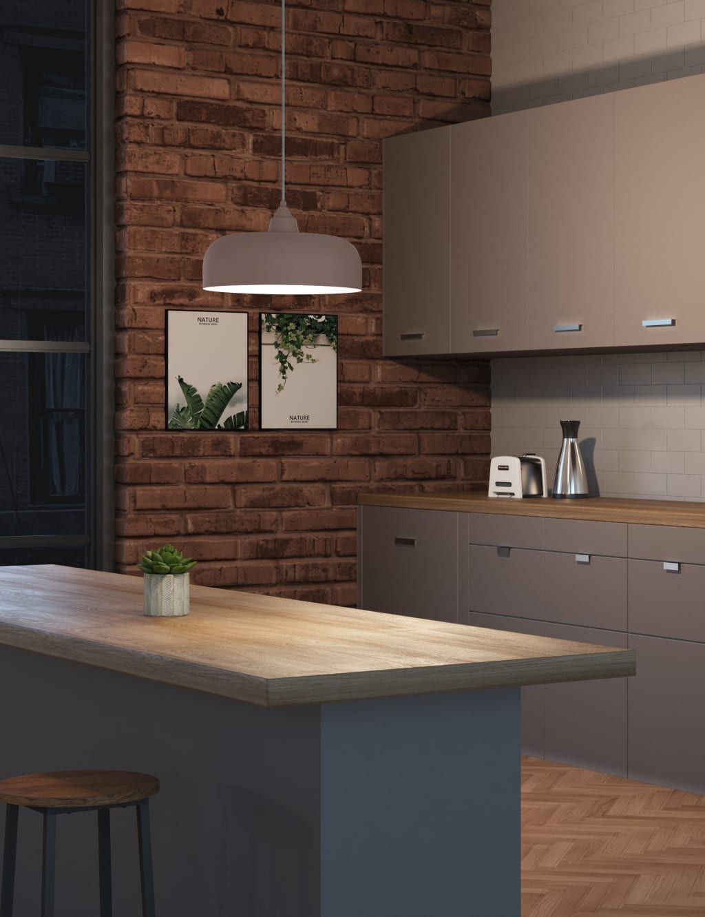 Finn Metal Oversized Pendant Light 2 of 5