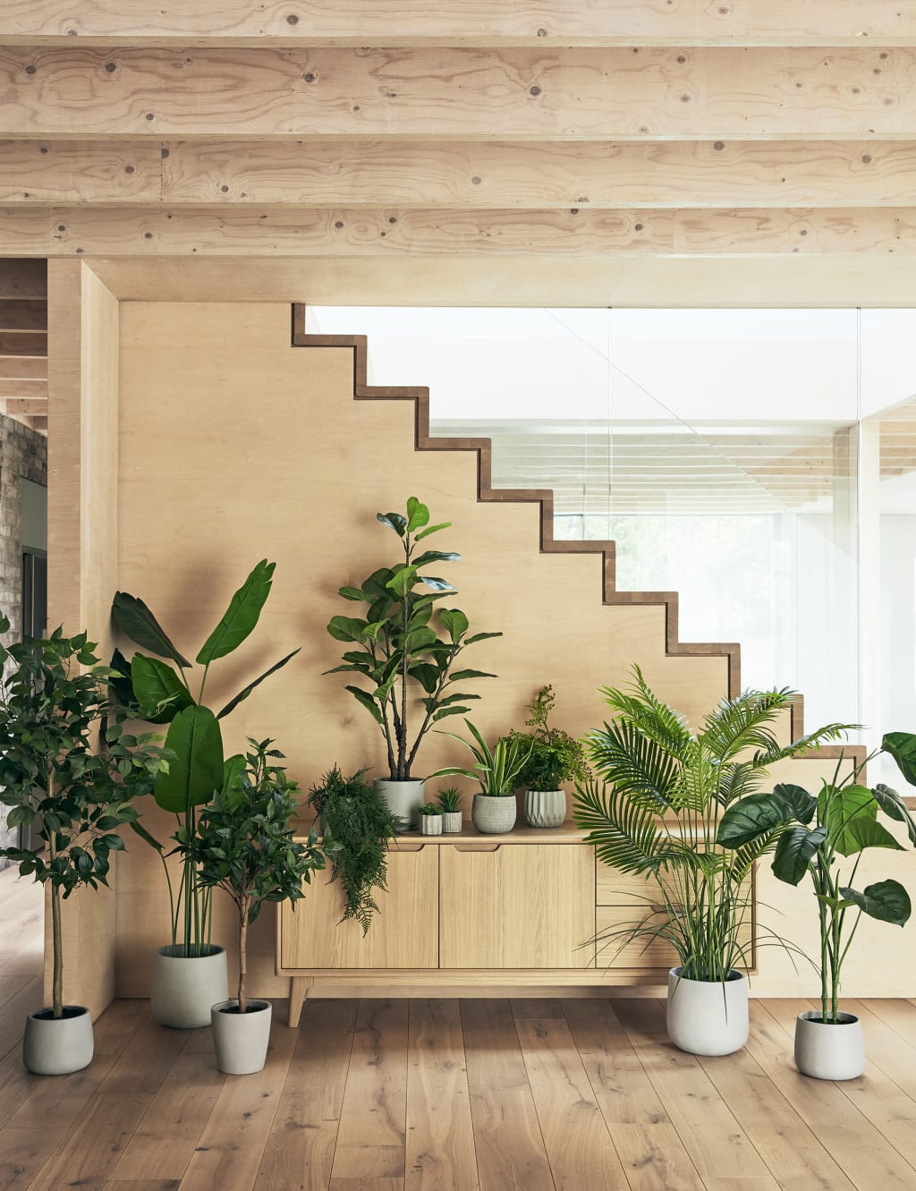 Artificial Floor Standing Banana Leaf Plant 4 of 5
