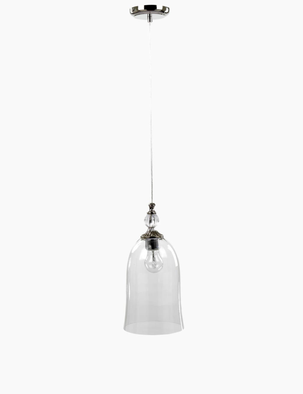 Smoked Glass Pendant Light 1 of 5
