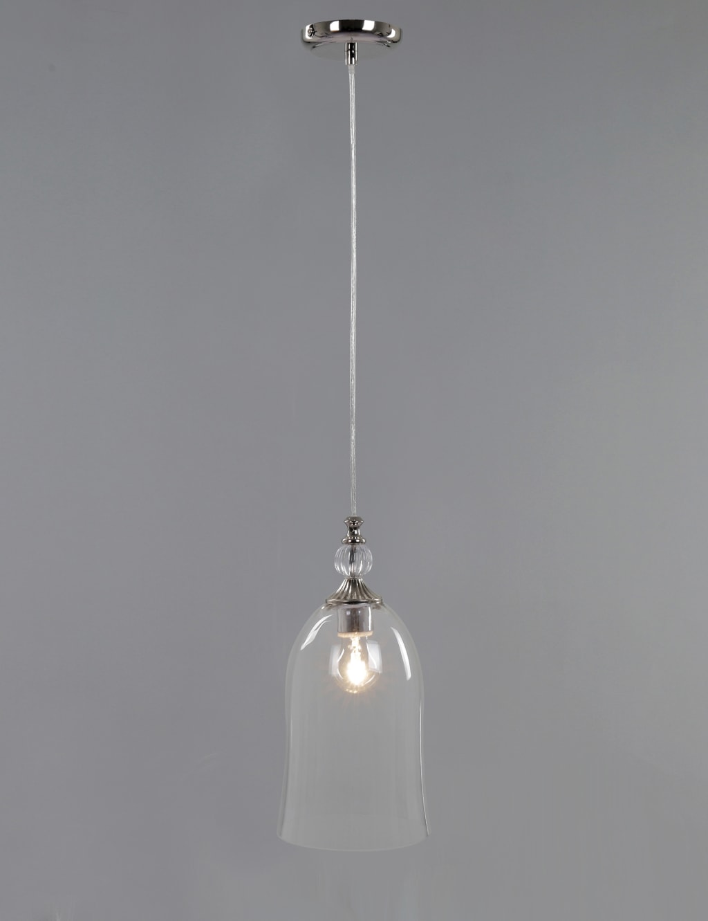 Smoked Glass Pendant Light 3 of 5