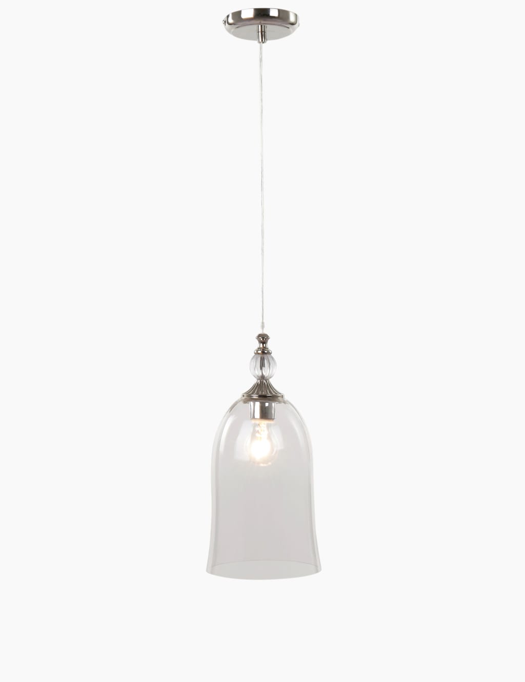 Smoked Glass Pendant Light 2 of 5