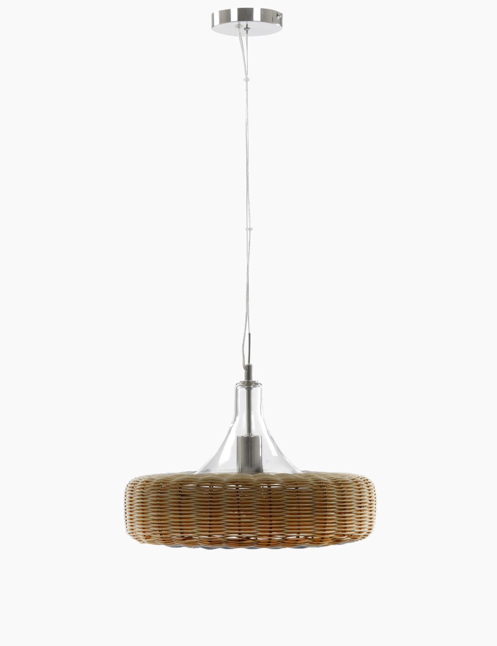 Classic Woven Rattan Pendant 1 of 5