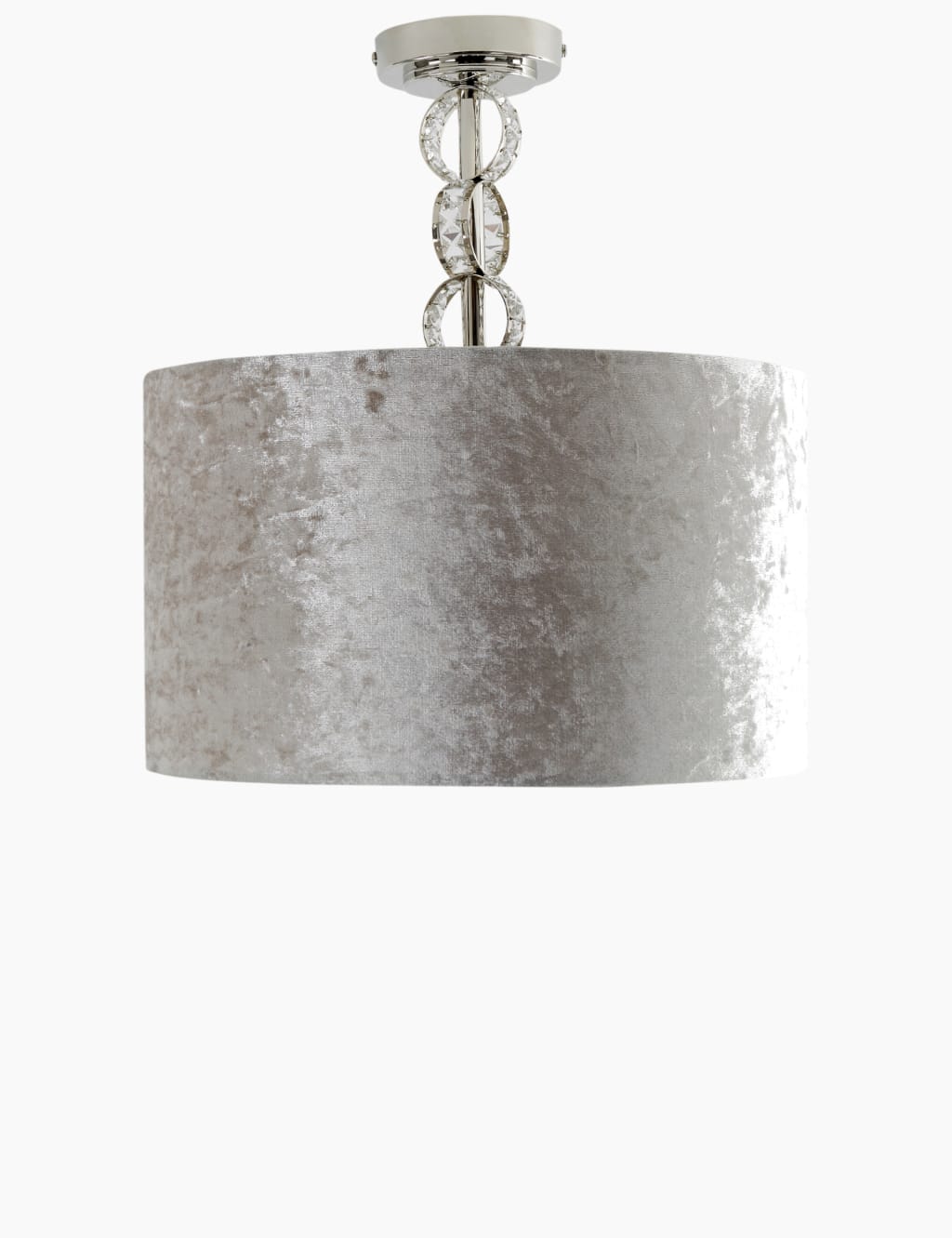 Faceted Glass Flush Ceiling Light 1 of 5