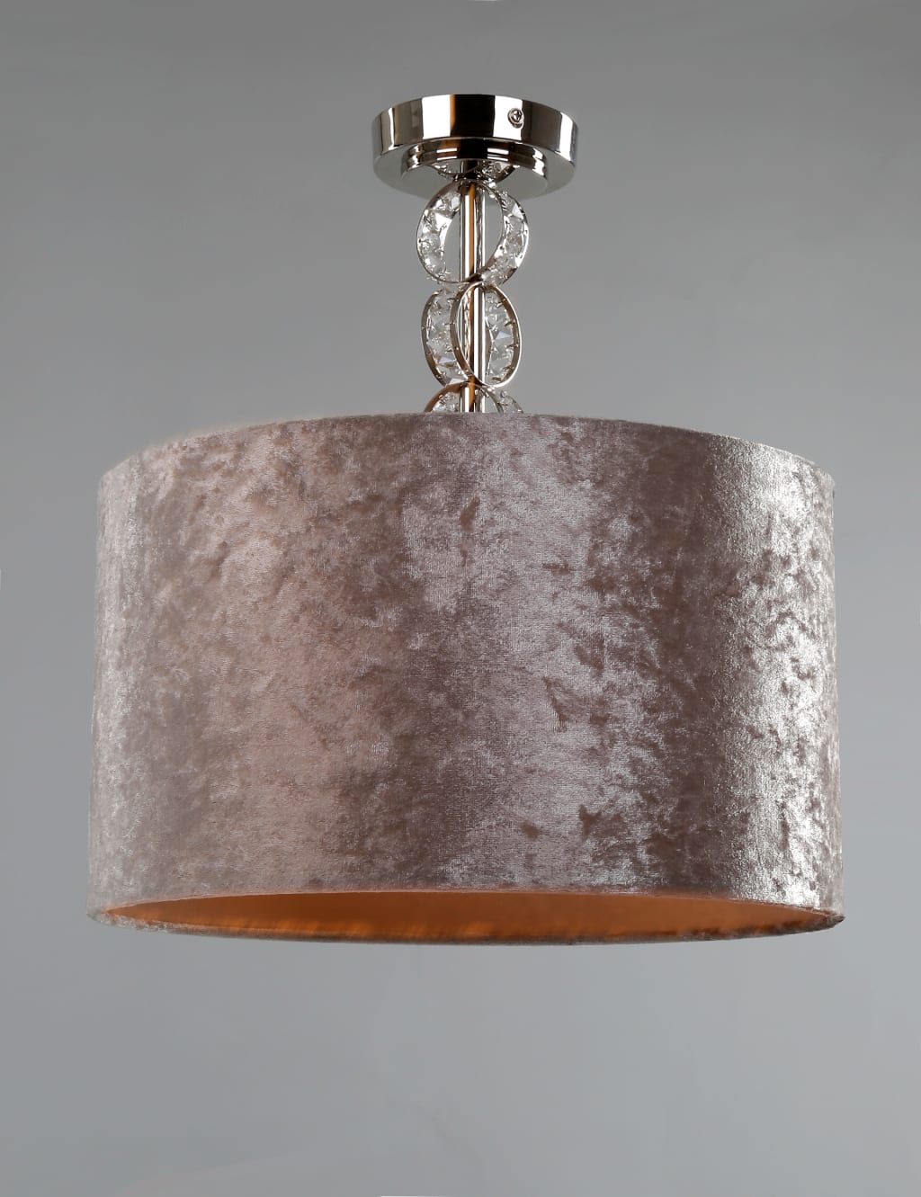 Faceted Glass Flush Ceiling Light 3 of 5