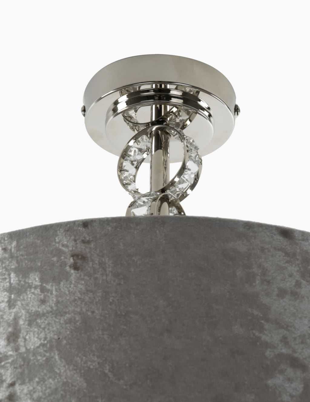Faceted Glass Flush Ceiling Light 4 of 5