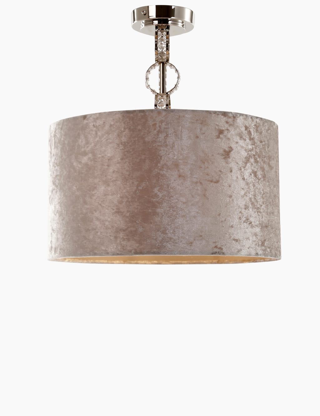 Faceted Glass Flush Ceiling Light 2 of 5