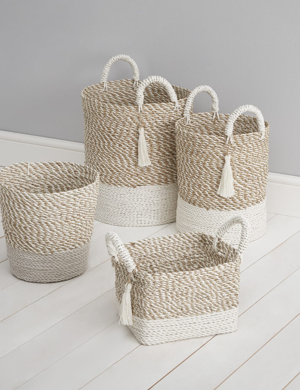 Raffia + Seagrass Waste Bin 3 of 3
