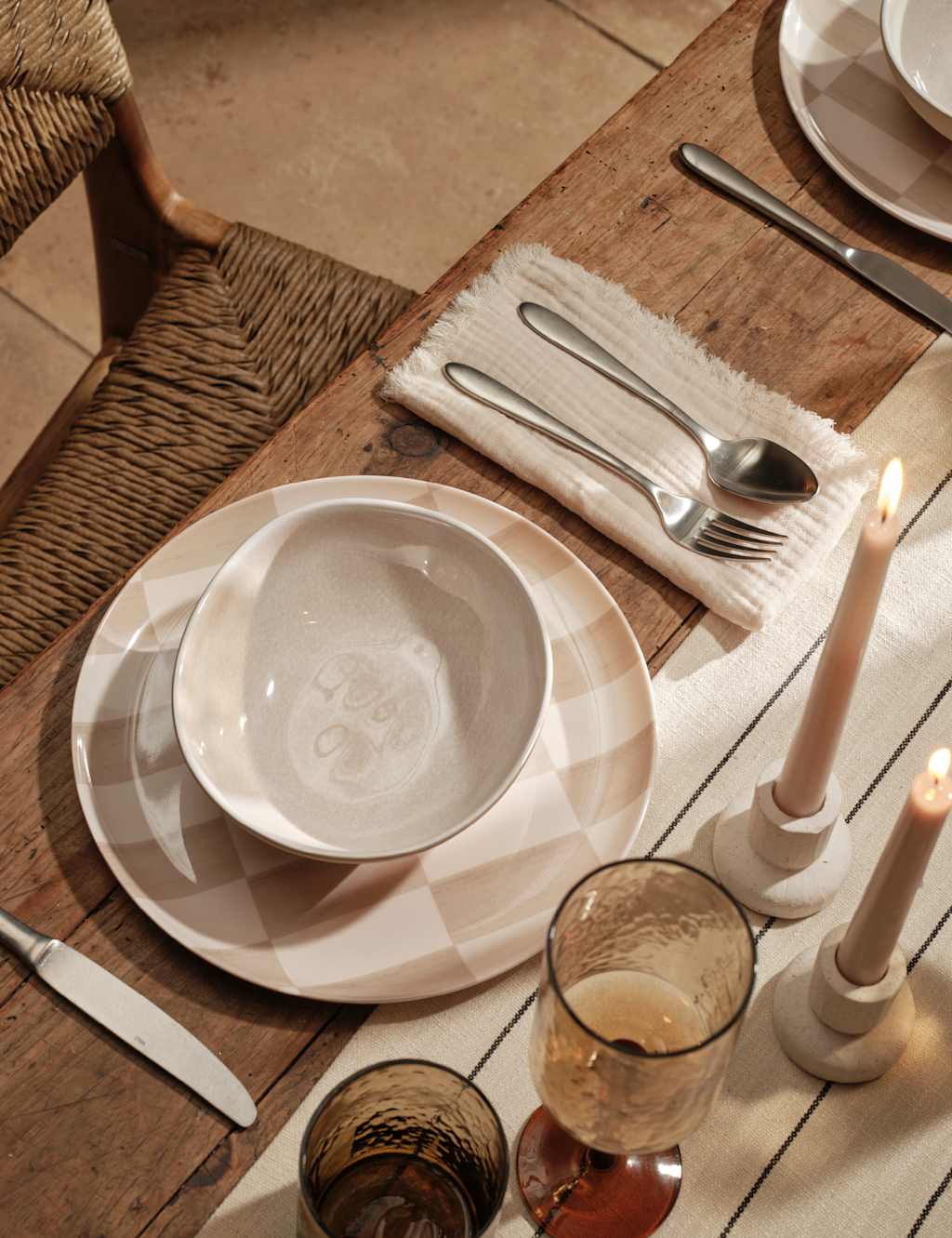 Set of 4 Geo Picnic Dinner Plates 5 of 5