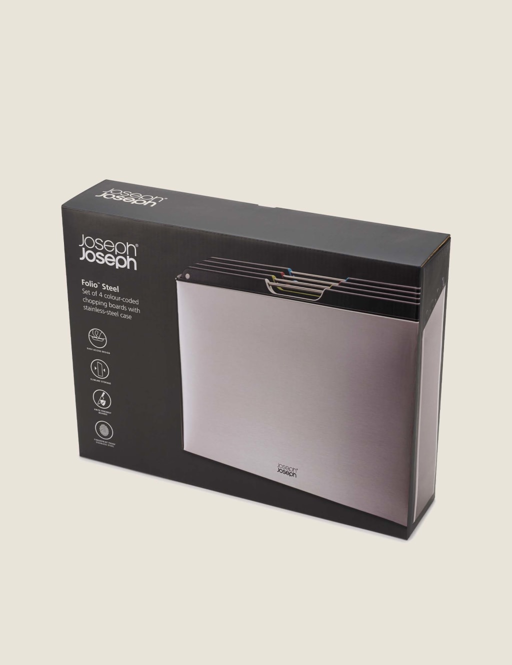 4 Piece Folio Steel Chopping Board Set 6 of 6