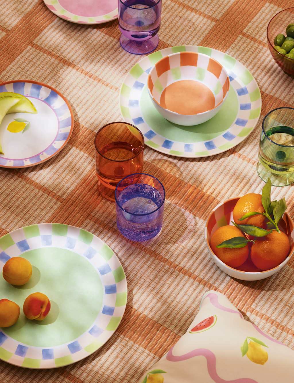 Set of 4 Summer Brights Icon Picnic Side Plates 6 of 6