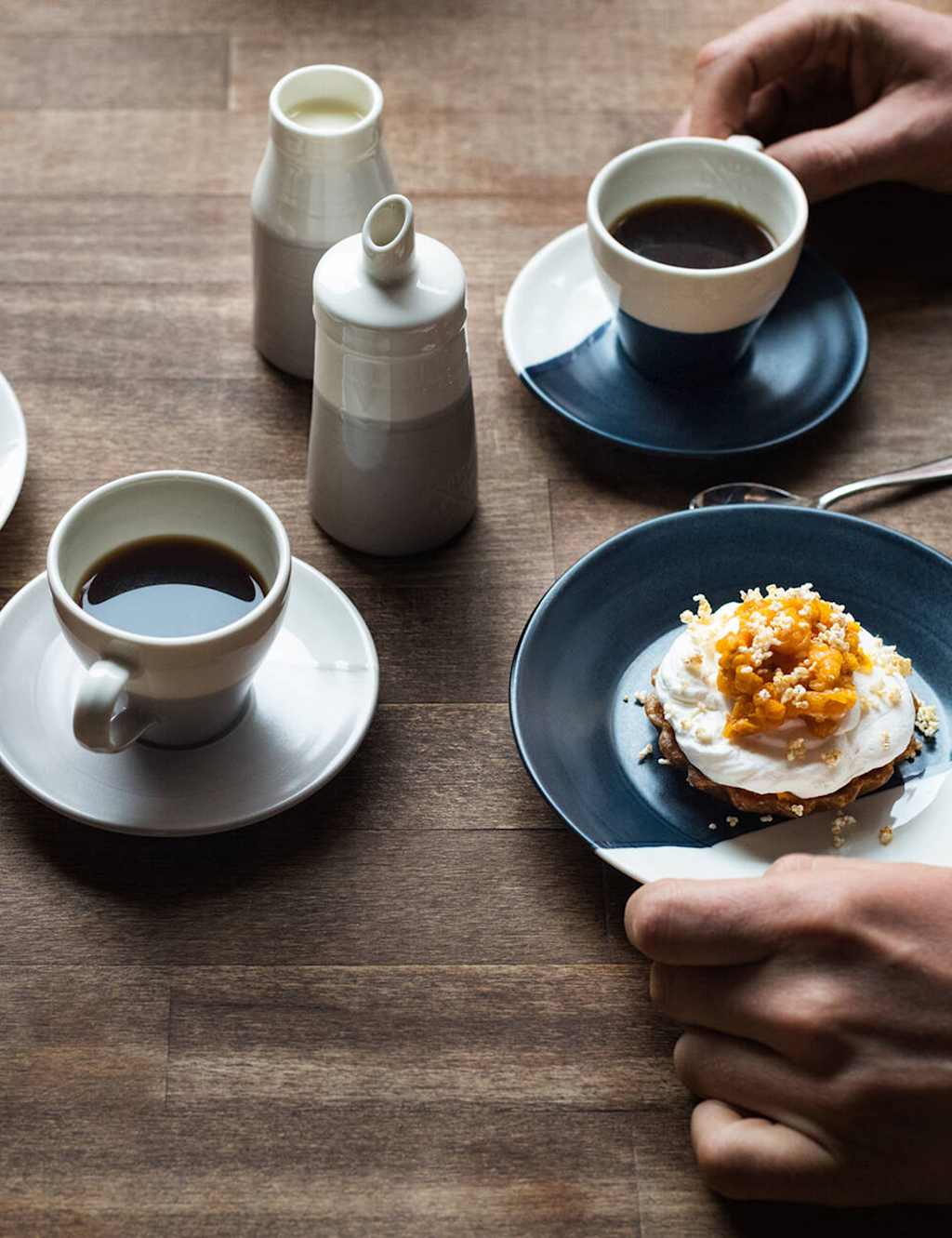 Set of 4 Coffee Studio Espresso Cups & Saucers 3 of 3