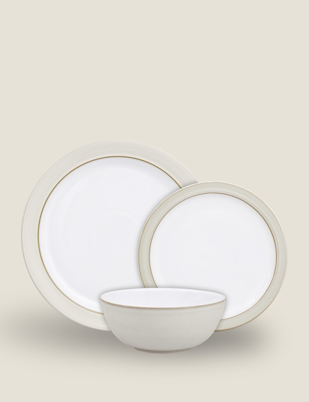 12 Piece Natural Canvas Dinner Set 3 of 7