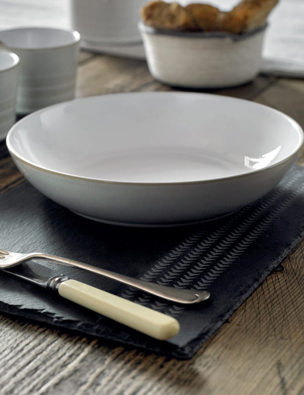 Set of 4 Natural Canvas Pasta Bowls 6 of 7