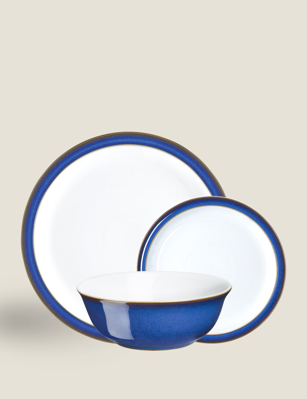 12 Piece Imperial Blue Dinner Set 4 of 8