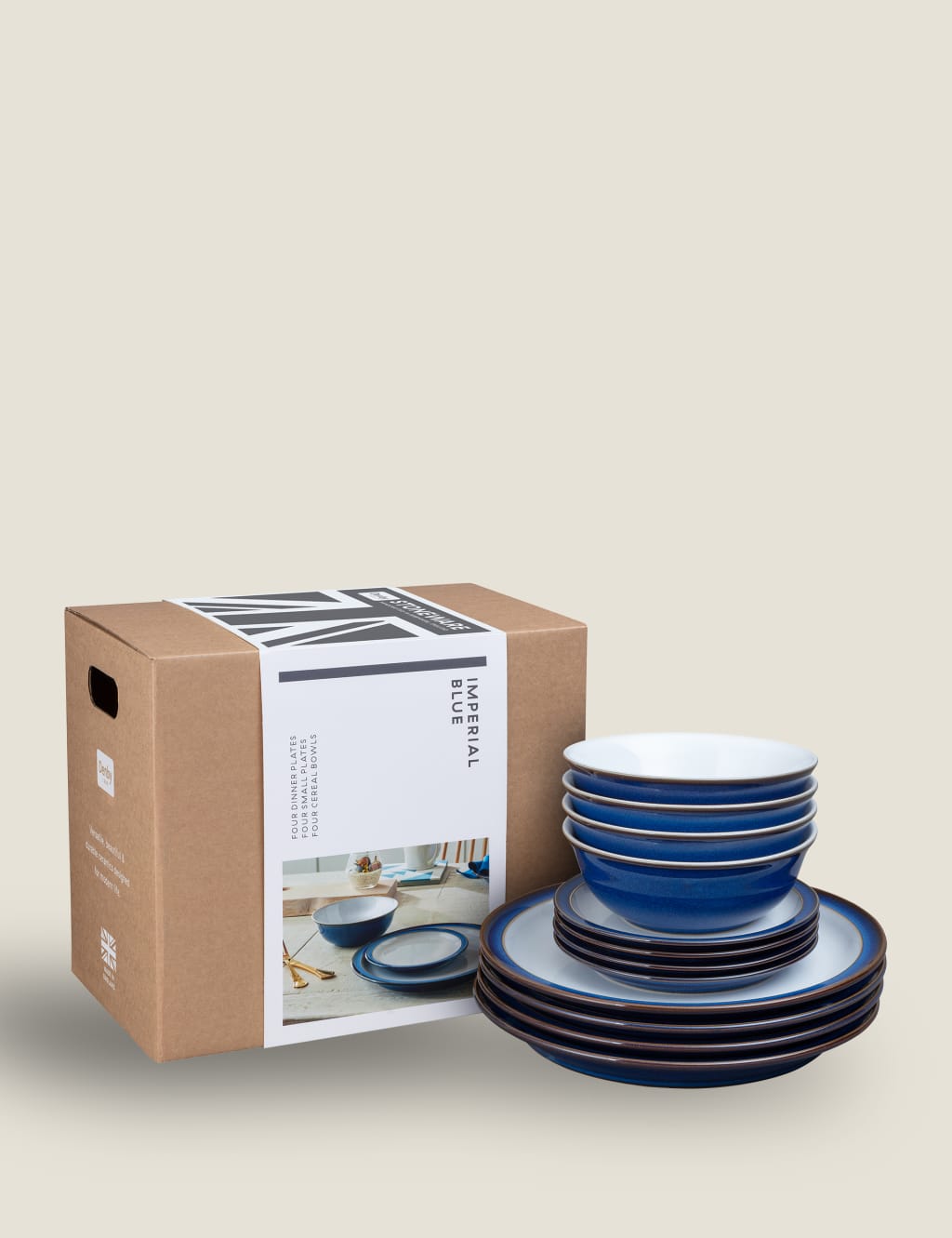 12 Piece Imperial Blue Dinner Set 2 of 8
