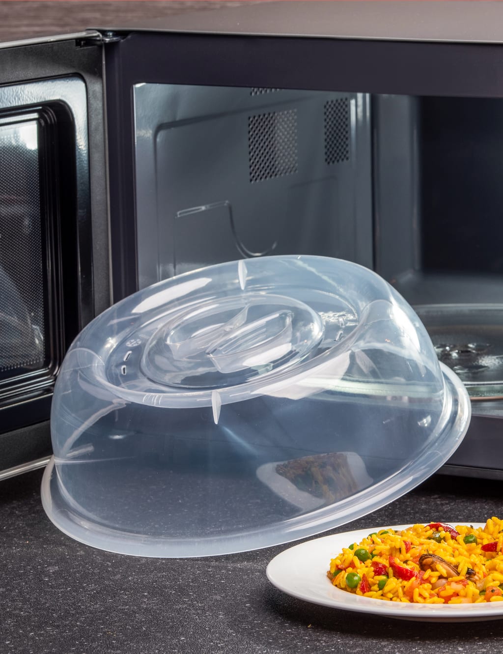 Microwave food cover glass clearance