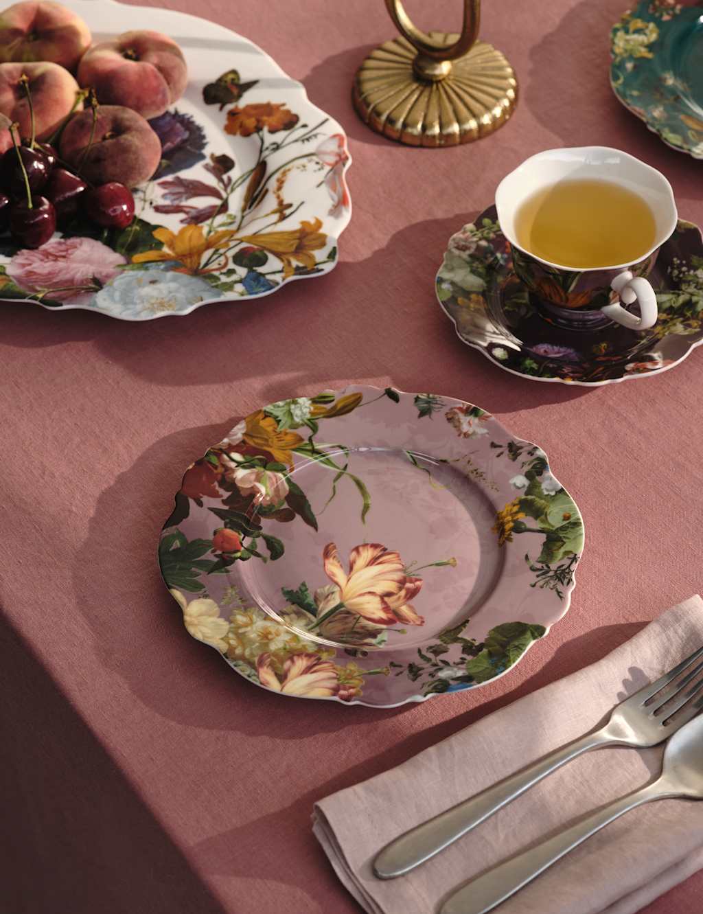 Set of 4 Floral Side Plates 6 of 6
