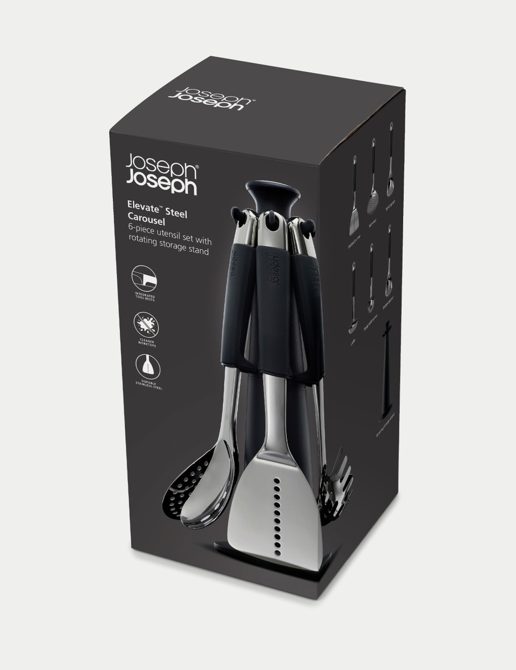 6 Piece Elevate Stainless Steel Utensil Set 4 of 8