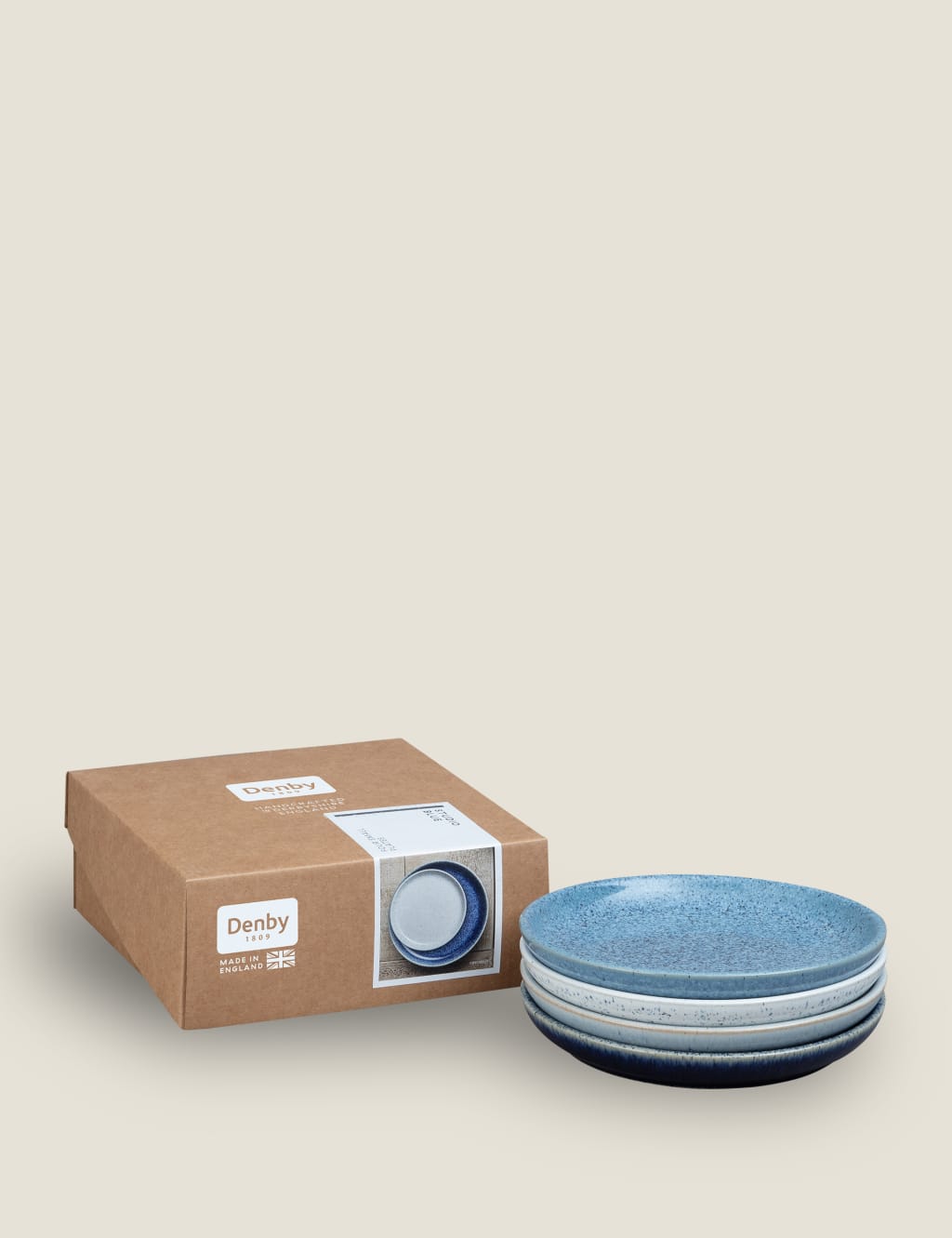 Set of 4 Studio Blue Side Plates 2 of 6
