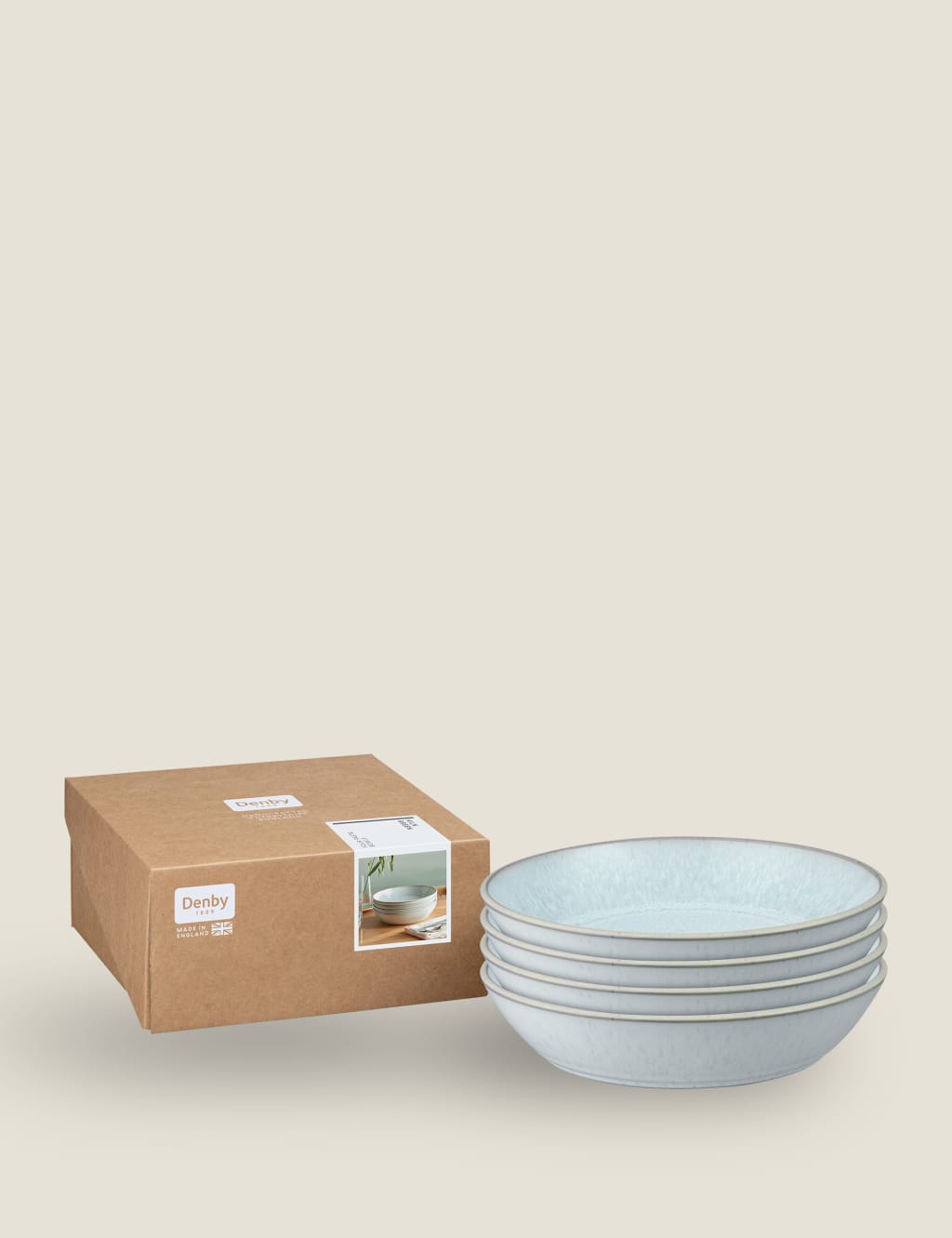 Set of 4 Kiln Green Pasta Bowls 2 of 7