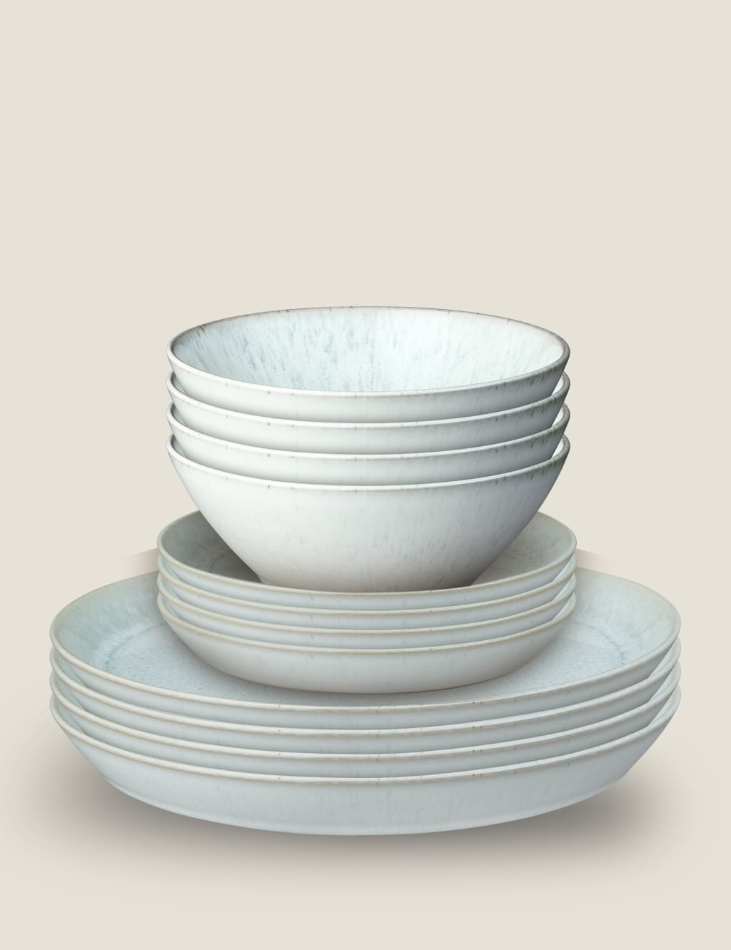 12 Piece Kiln Green Dinner Set 4 of 7