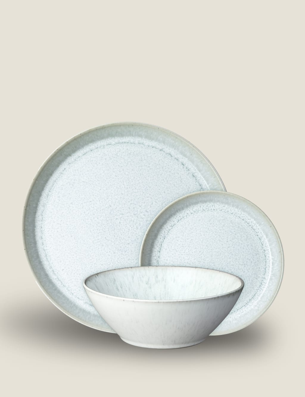 12 Piece Kiln Green Dinner Set 6 of 7