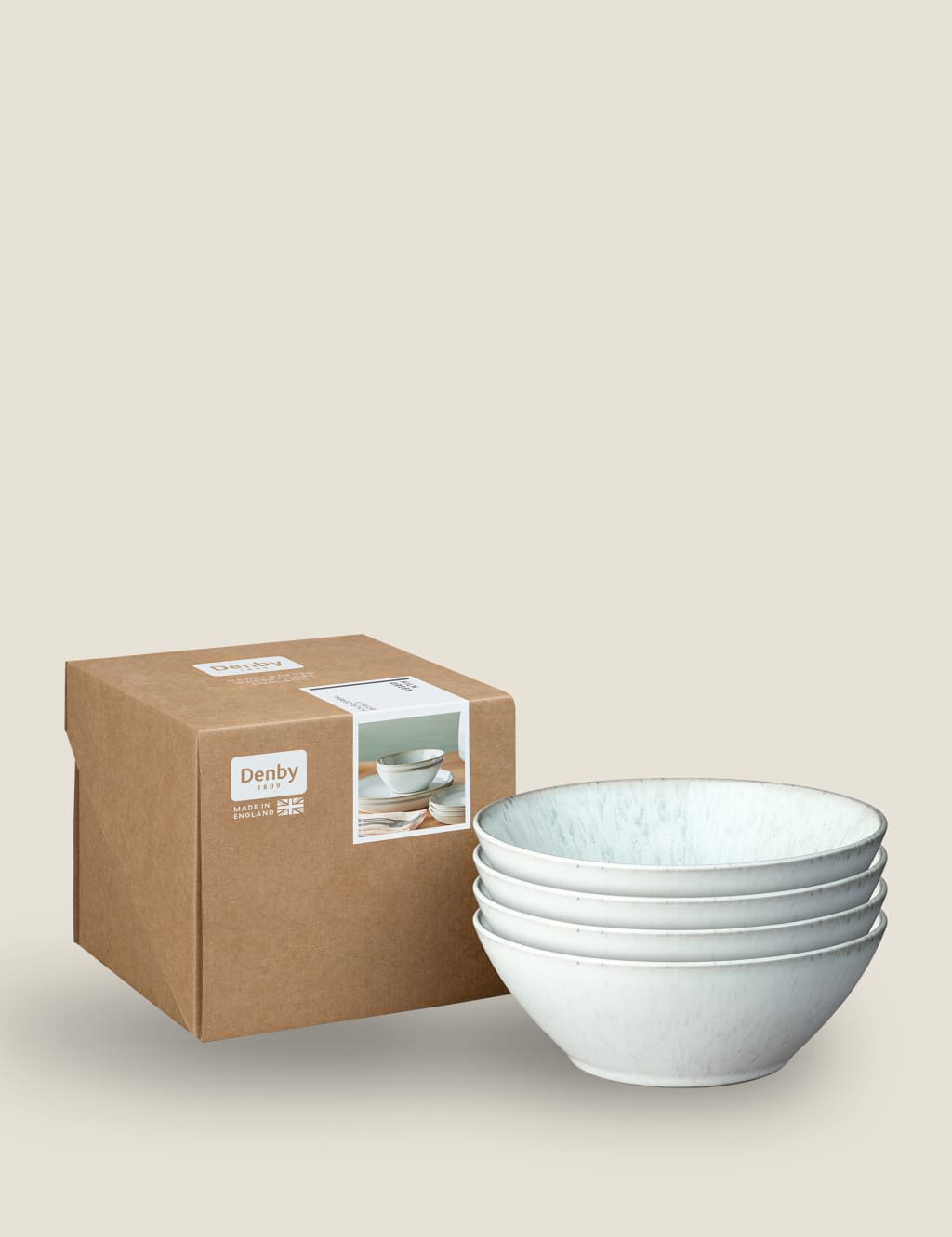 Set of 4 Kiln Green Cereal Bowls 2 of 7