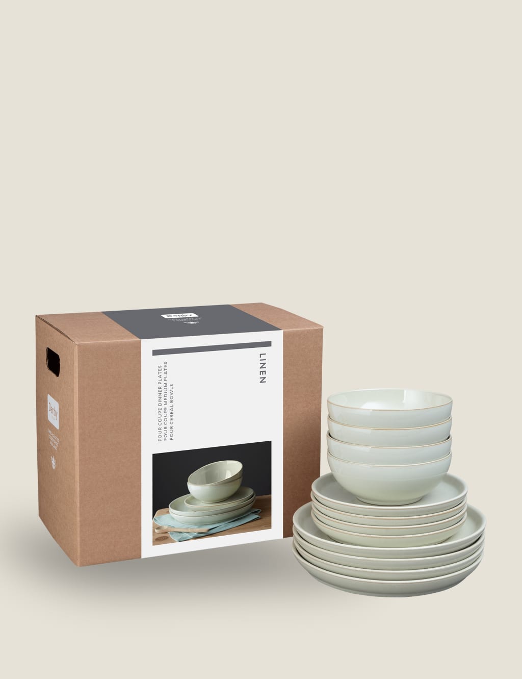 Denby linen dinnerware deals