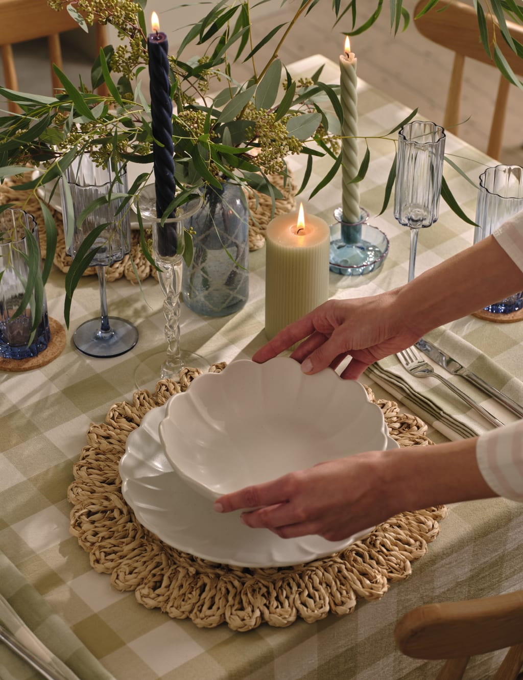 Pure Cotton Gingham Tablecloth 5 of 6
